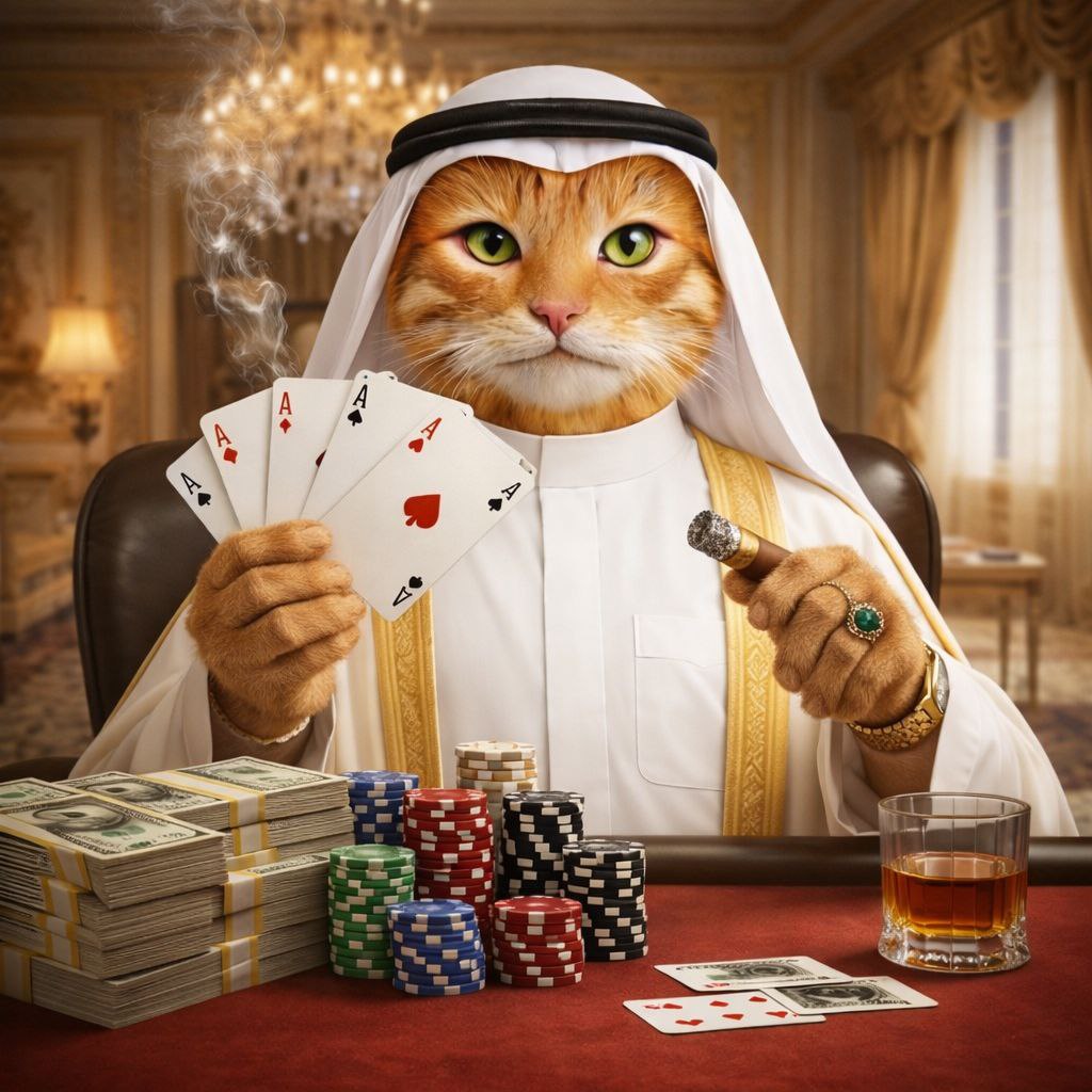 Close-up of Habibi wearing a gold watch